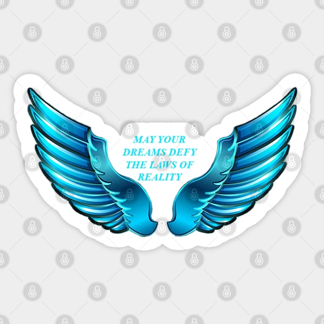 Dream Big, Fly High Sticker by Right-Fit27